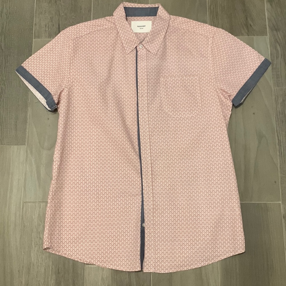 Passport Medium Button Shirt Short Sleeve